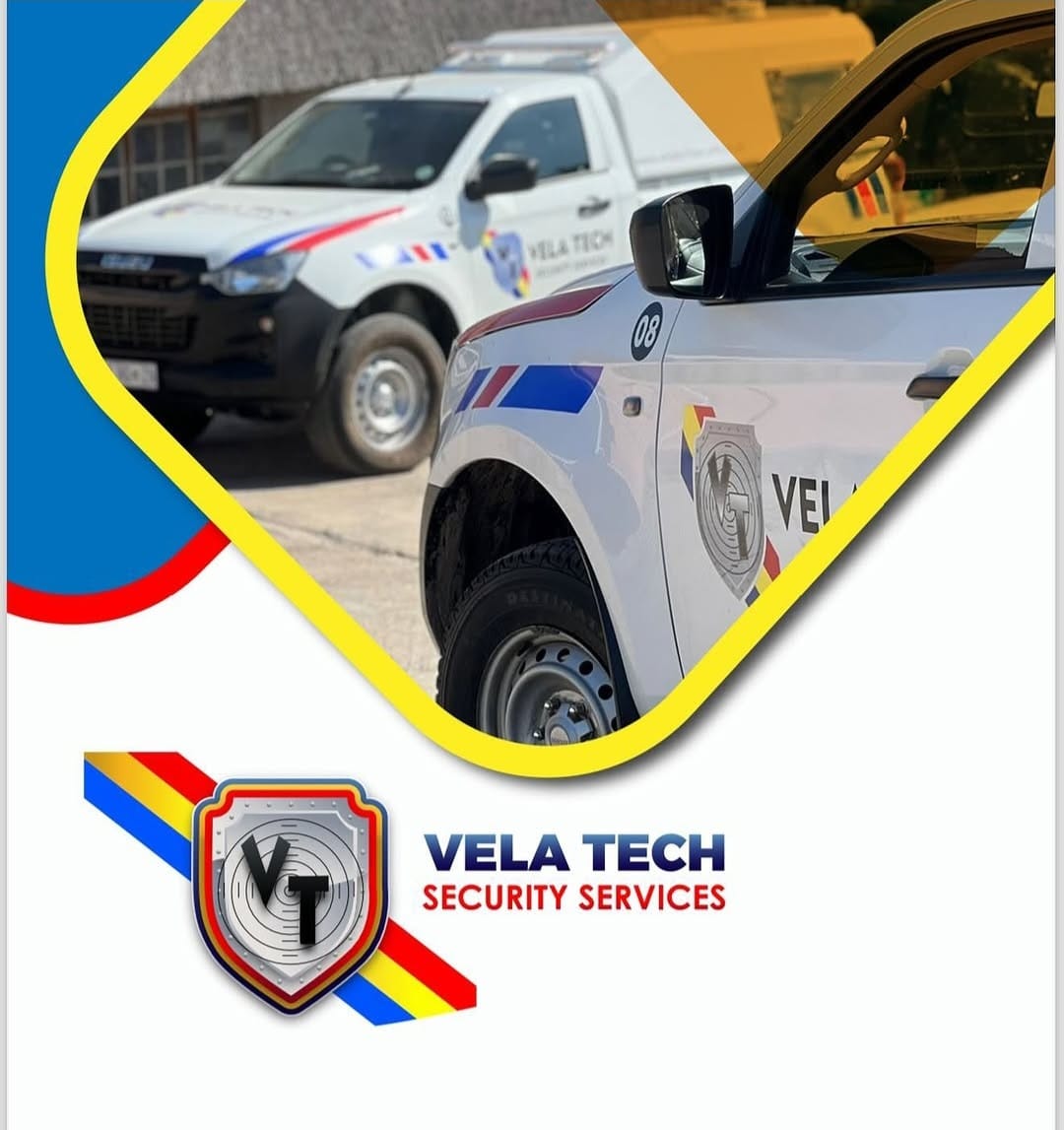 Vela-Tech Security branded response vehicles and company livery